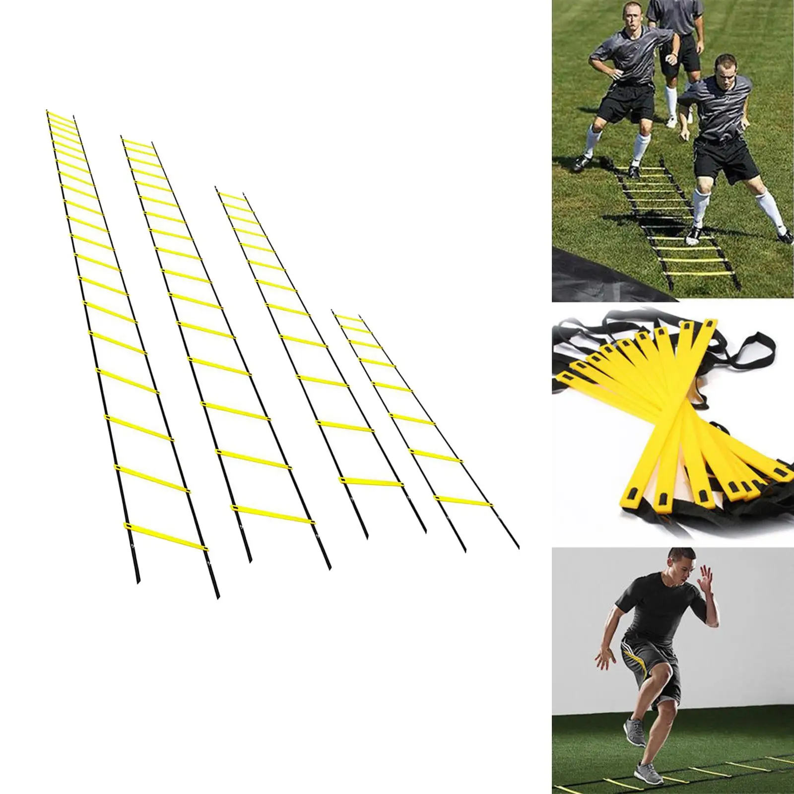 8/12/16/20 Rung Nylon Straps Training Ladders Agility Speed Ladder Stairs for Soccer Basketball Football Exercise Equipments