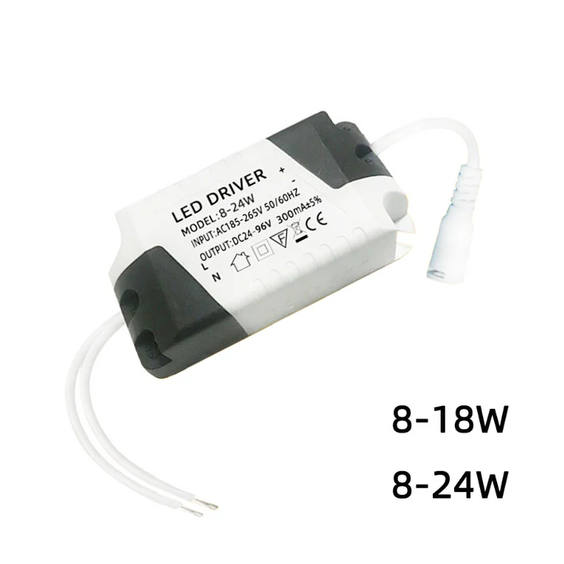 LED Driver AC 85V-265V To DC 24V 8-24W Panel Ceilling Lamp Power