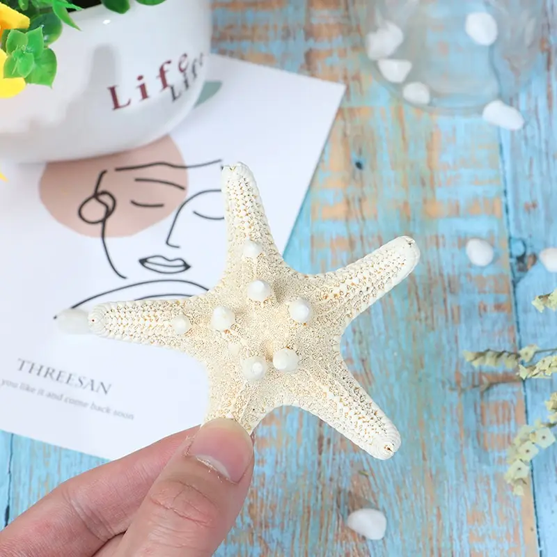 2-14cm Natural Starfish Seashell Beach Craft Natural Sea Stars DIY Beach Wedding Decoration Crafts Home Decor Epoxy natural shell ornaments resin starfish ornaments