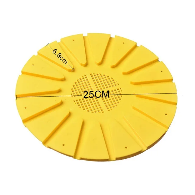 Méh 16 Út Menekülési Eszköz Méhvezérlő Műanyag Méhes Fészek Sárga Kerek Méhészeti Szerszámok - Image 2