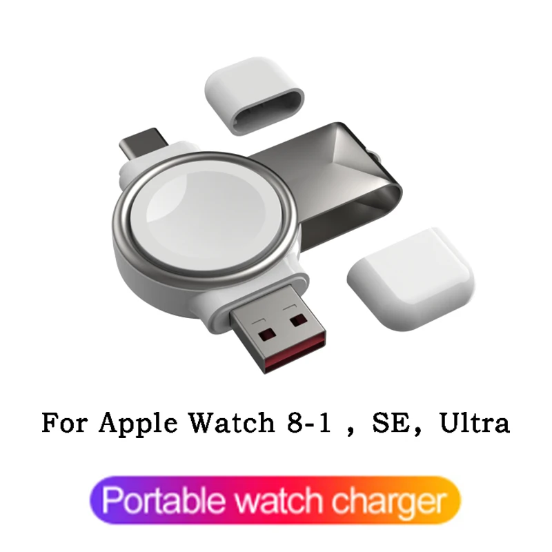 2 in 1 Watch Wireless Charger Stand for Apple Watch 8 7 6 5 4 3 2 SE