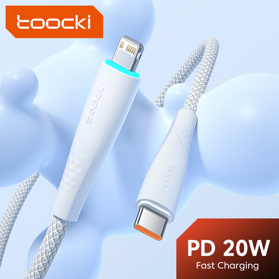 Toocki PD 20W USB C to Lighting Cable for iPhone 14 13 12 11 Pro Max XR XS 8 7 Plus 6 5 Fast Charing Cable for iPhone iPad Data
