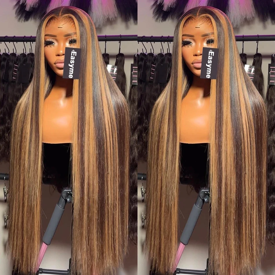 

Highlight Wig Human Hair 13x4 Lace Front Wig Honey Blonde Colored Straight 13x6 Lace Frontal Wig Brazilian Remy Hair For Women