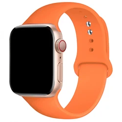 Premium Sports Silicone Watch Band - Durable & Stylish Bracelet Replacement - M - L (61 Bright Orange)