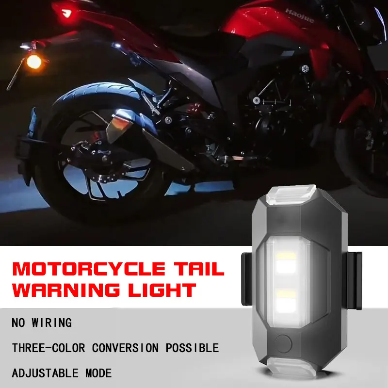 

Car signal light change decoration electric motorcycle riding anti-collision LED strobe warning light decorative accessories