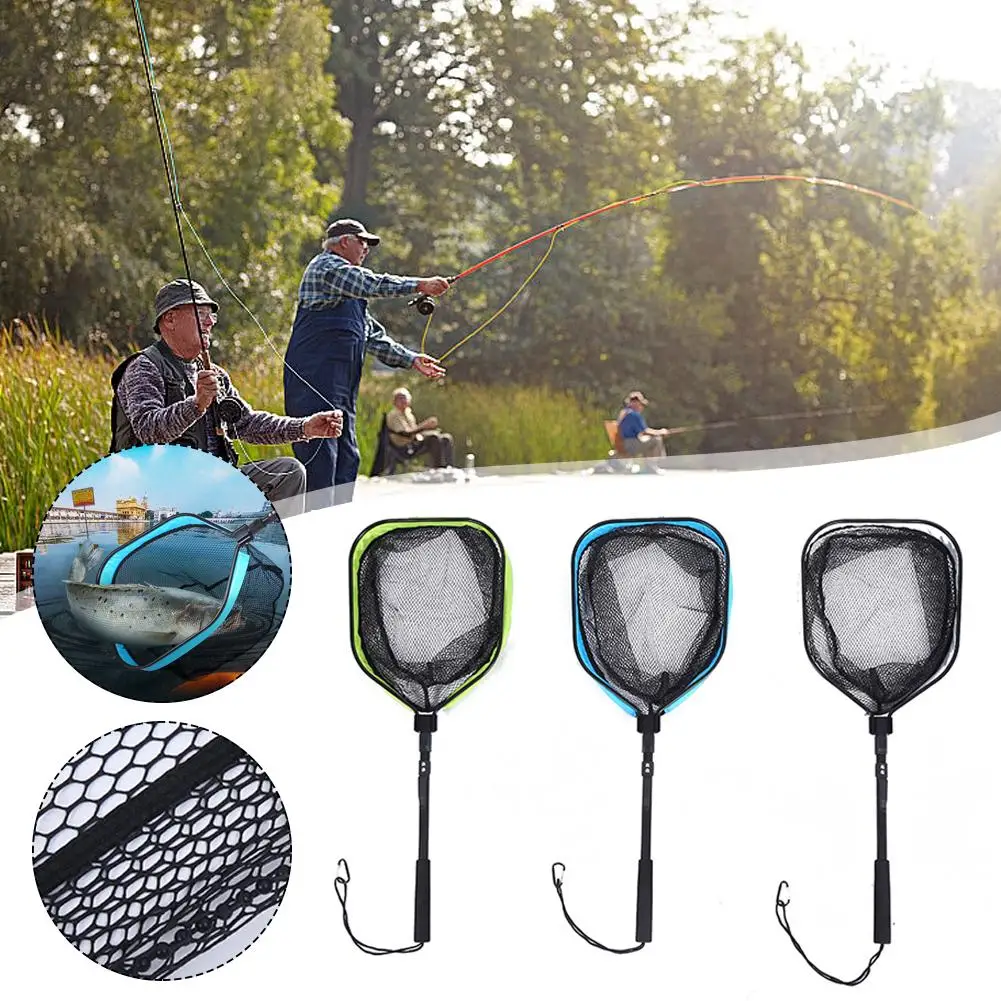 

Portable Fishing Net Telescopic Fishing Landing Net Material Lightweight Nylon Outdoor Fishing Floating Fishing Supplies Me Y7I0