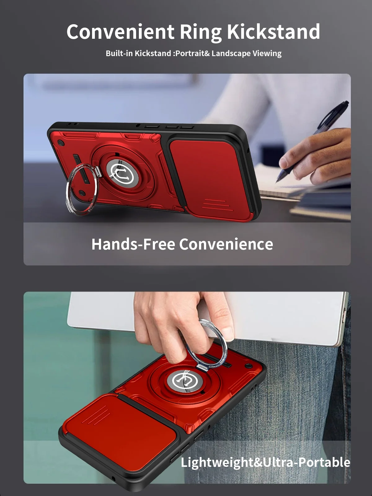 Shockproof Phone Case with Lens Protection Cover