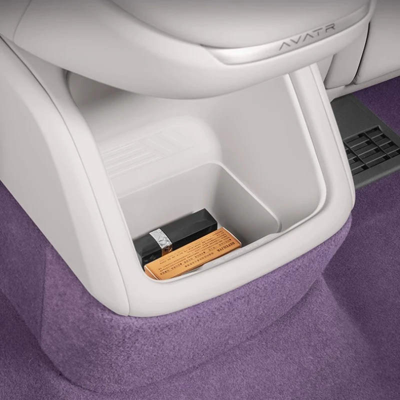Avatr 12/06 후면 배출 트렌드 보관함 실리콘 패드 쓰레기통 07 보관함 인테리어 수정 액세서리 도구