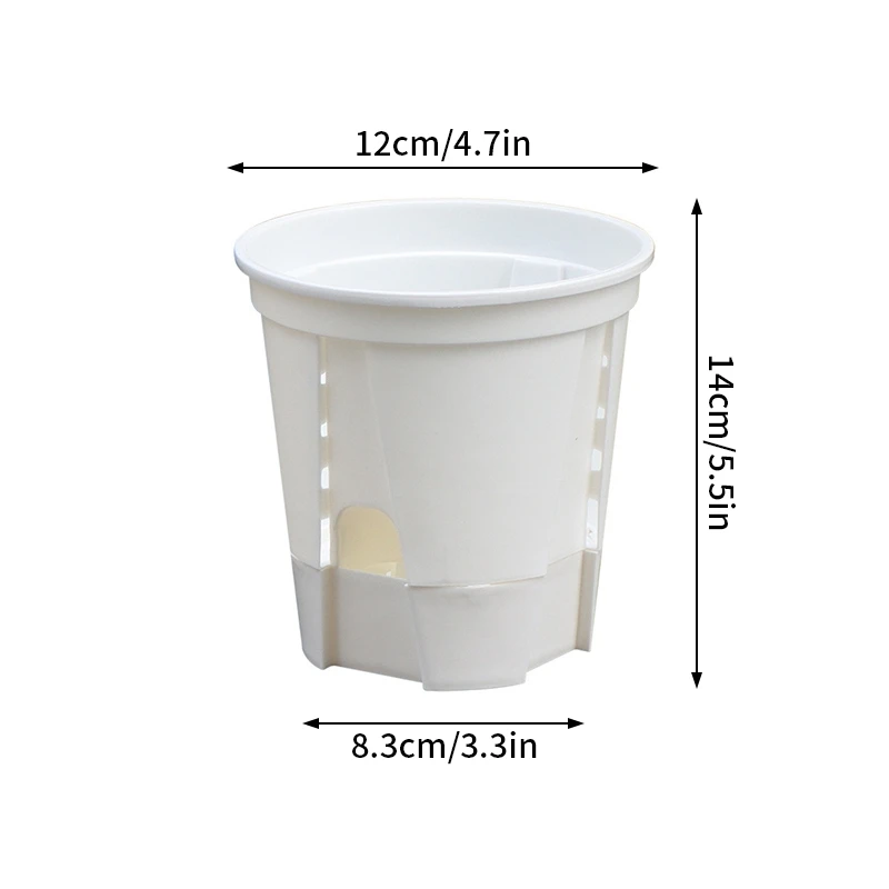 White Watering Plant Pot Plastic Flowerpot Planter with Drainage Holes Absorbing Flowerpot Indoor Outdoor Plants Garden Tools flower pot hydroponic flower pot plant pot