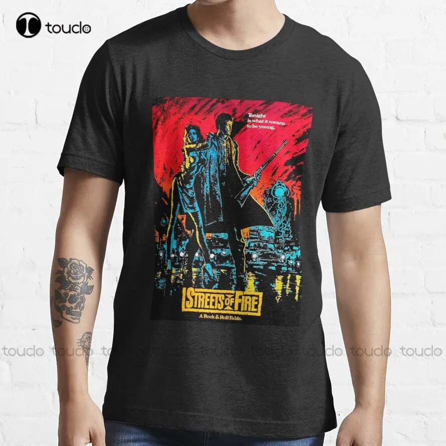 

Streets Of Fire T-Shirt Mens Dress Shirt Custom Aldult Teen Unisex Digital Printing Tee Shirt Xs-5Xl Classic Tshirt