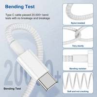 PD 40W Charger USB C Fast Charging Cable For iPhone 17 16 15 Pro Max Air Mini Type C Data line Quick Phone Charger Power Adapter 3