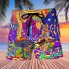 Abstract Mushroom 3D Printed Short Pants For Men Colorful Pattern Hawaii Vacation Beach Shorts Hip Hop Loose Board Shorts 5