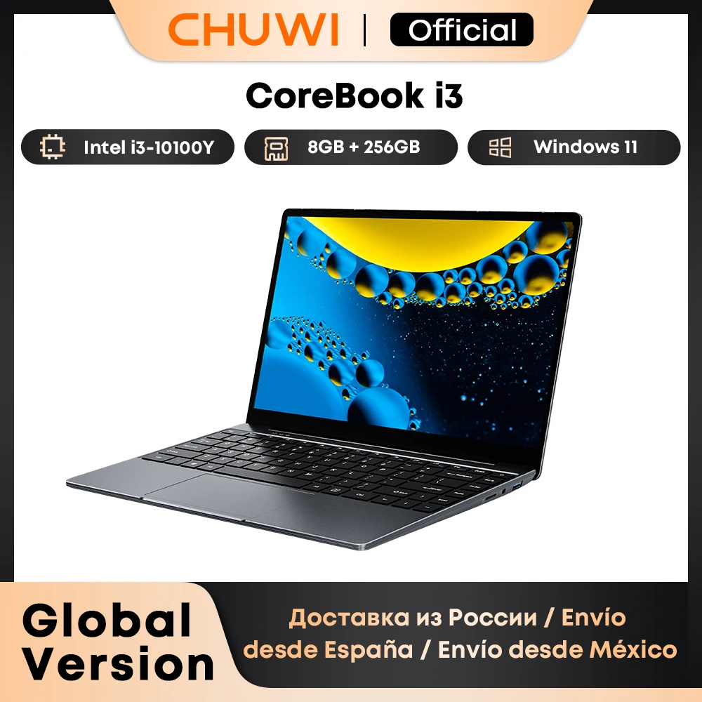 CHUWI CoreBook i3-10100Y ノートパソコン 8GB RAM 256GB SSD 14インチ