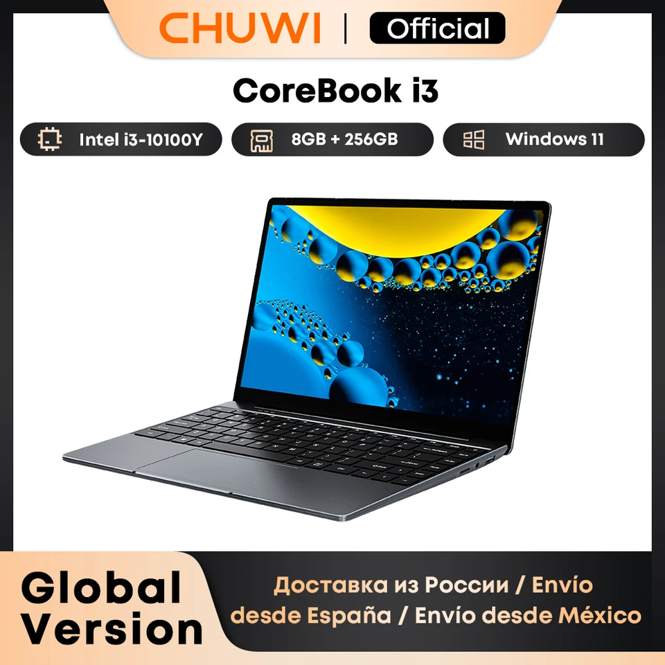 CHUWI CoreBook i3-10100Y Laptop 8GB RAM 256GB SSD 14-inch Screen