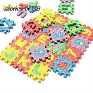 36pcs Educational Baby Kids Mathematics Teaching Resources Alphanumeric Educational Puzzle Blocks Infant Child Toys Gift School