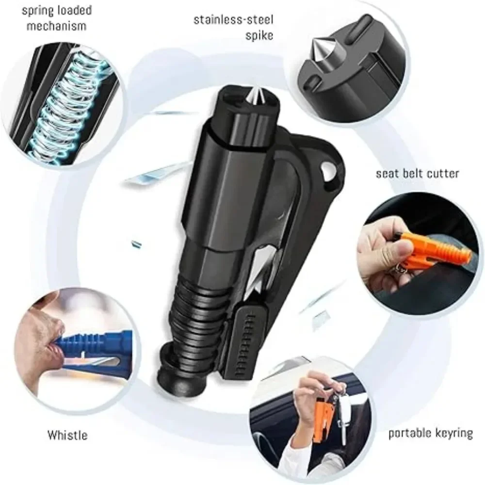 3 in 1 Safety Hammer Car Emergency Rescue Car Escape Tool Window Breaker Seat belt Cutter Compact Emergency Hammer Escape Tool