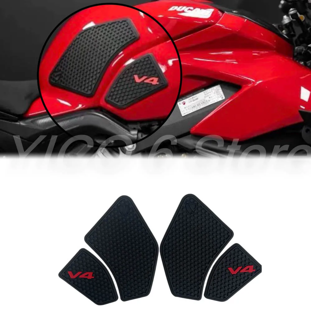 

FOR Ducati Fuel Tank Grip Pads Knee Traction V4 Panigale V4S Streetfighter V4 S 2018 2019 2020 2021 2022