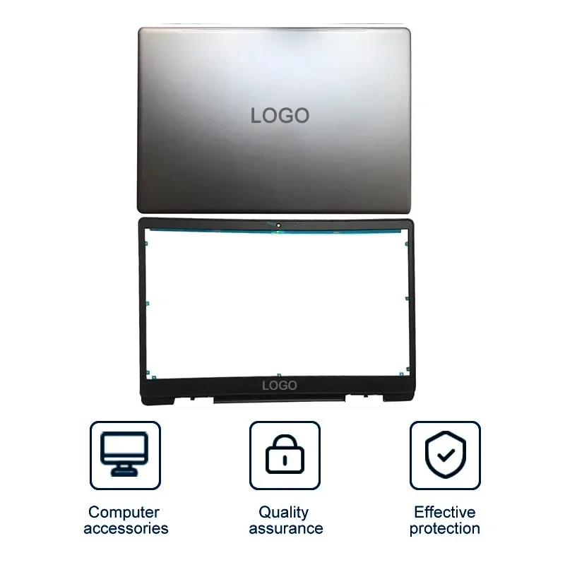 Tampa Traseira Lcd para Dell Inspiron 15d 7000 7570 7573 7580 sem Toque Prata 0g3crp Tampa Traseira Moldura Frontal Apoio para os Pés Inferior - Imagem 5