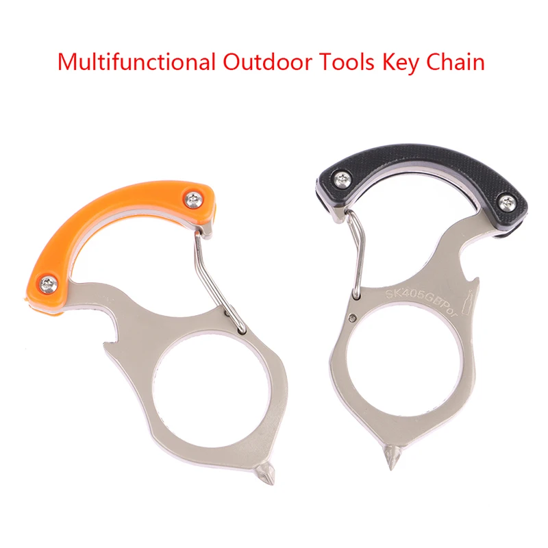 Multifunctional Outdoor Tools Key Chain Camping Survival Tool Self-defense Buckle Car Window Breaker Tools Key Ring Pendant Tool