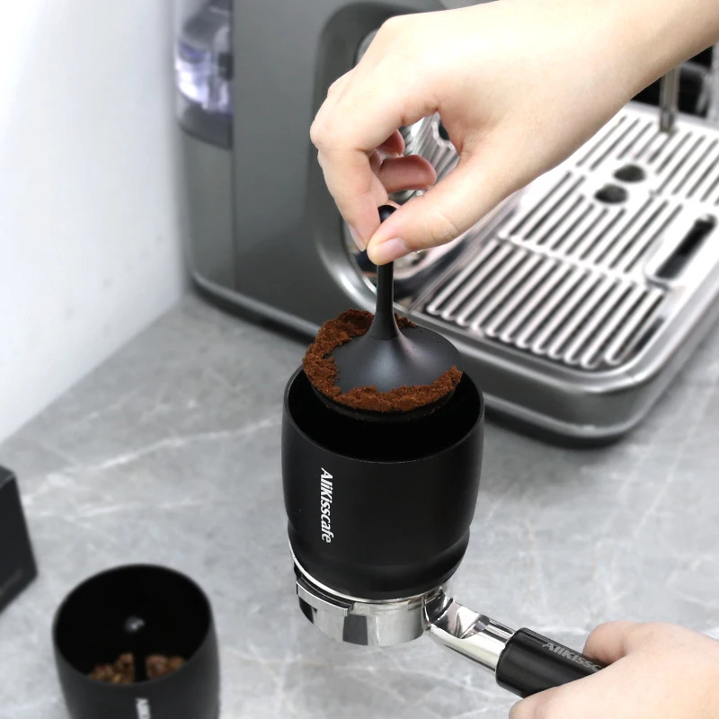 AliKisscafe Kaffee Dosierbecher 58mm Espresso Trichter Blind Shaker Fit 58mm Siebträger Home Küche Cafe Barista Werkzeuge Zubehör – Detail 11