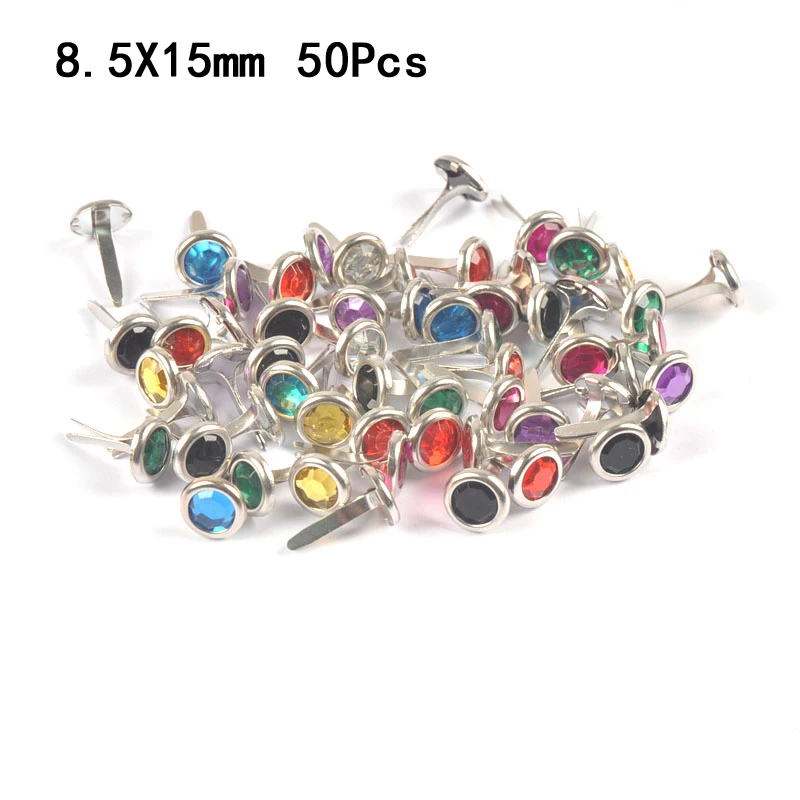 Colorful Round Metal Brads DIY Crafts Scrapbooking Embellishment Fastener Handwork Decoration Accessories Brads metal brads