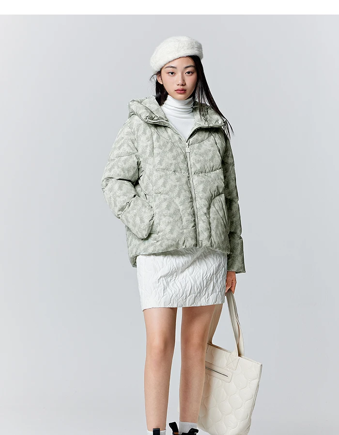 Down Jacket Women Mid-Length Waterproof and Warm Winter Oversize Hooded Versatile Coat