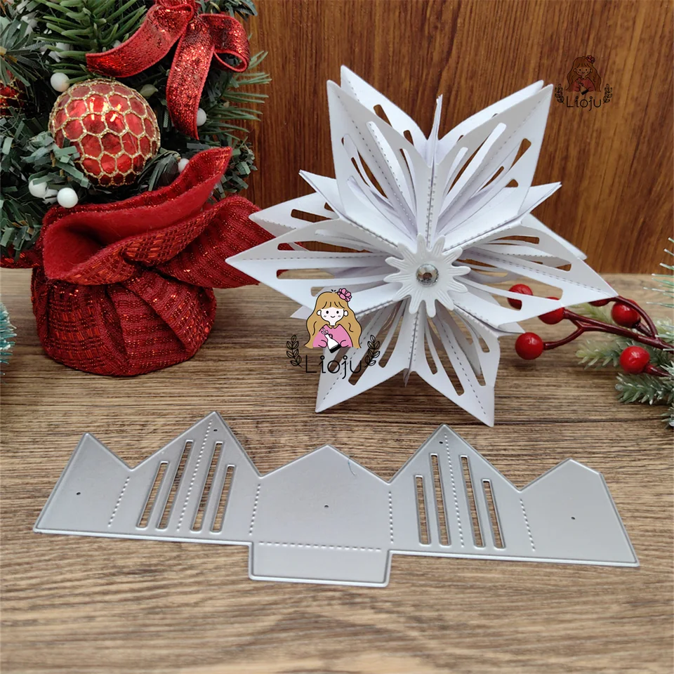 Troqueles Metal Navidad Casa Puerta 3D | 114x159 Mm | Para Tarjetas, Álbum Scrapbooking