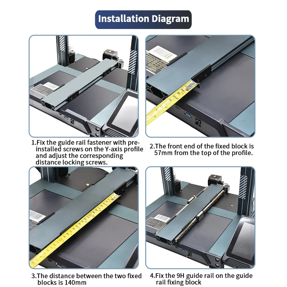Neptune 4 Dual Y-axis Upgrade Neptune 3,Neptune 3 Pro Linear Rail