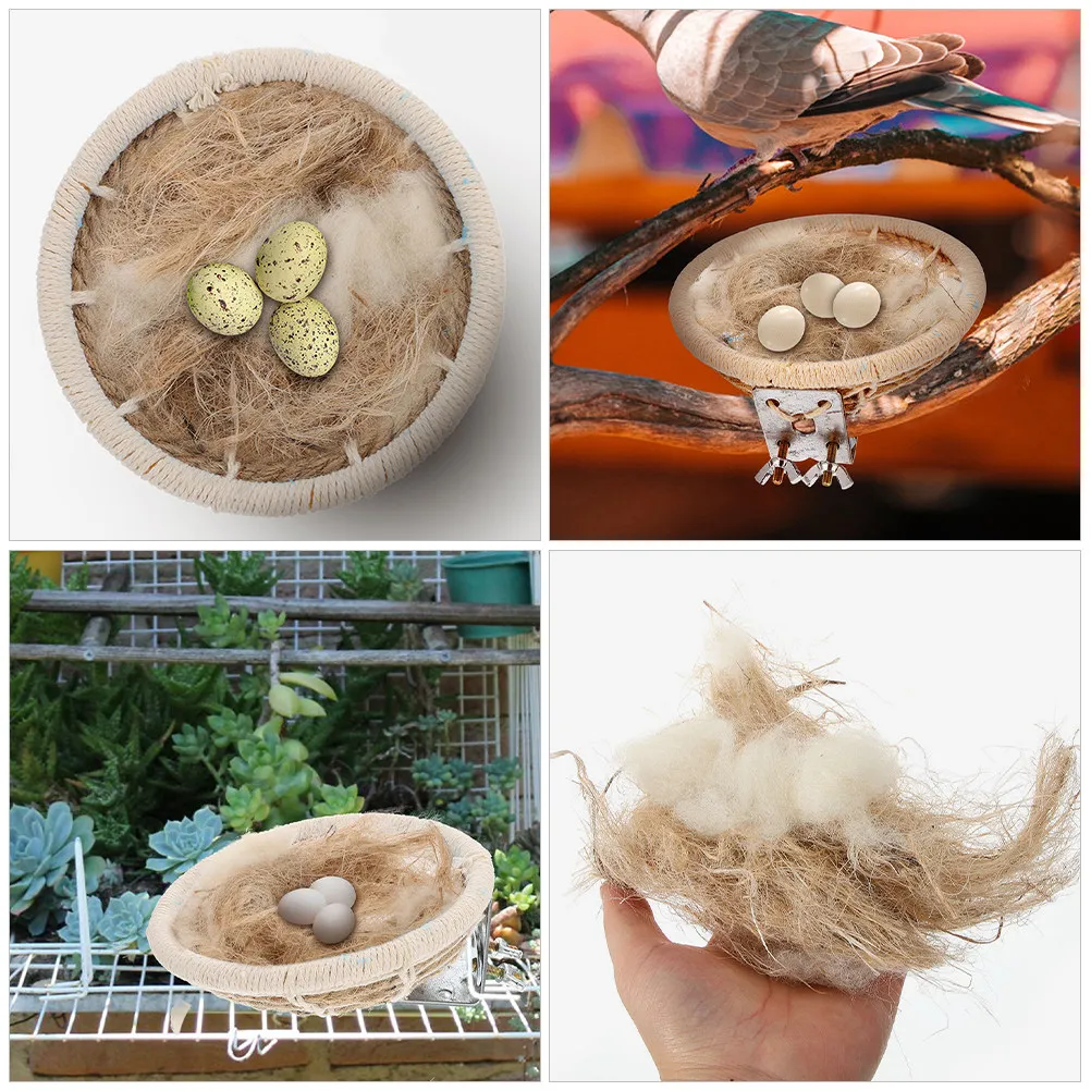 1봉 천연 새 둥지 재료, 혼합 대마 섬유 20g, 실내 및 실외 새집용 부드러운 둥지 필러, 핀치, 잔앵무새용