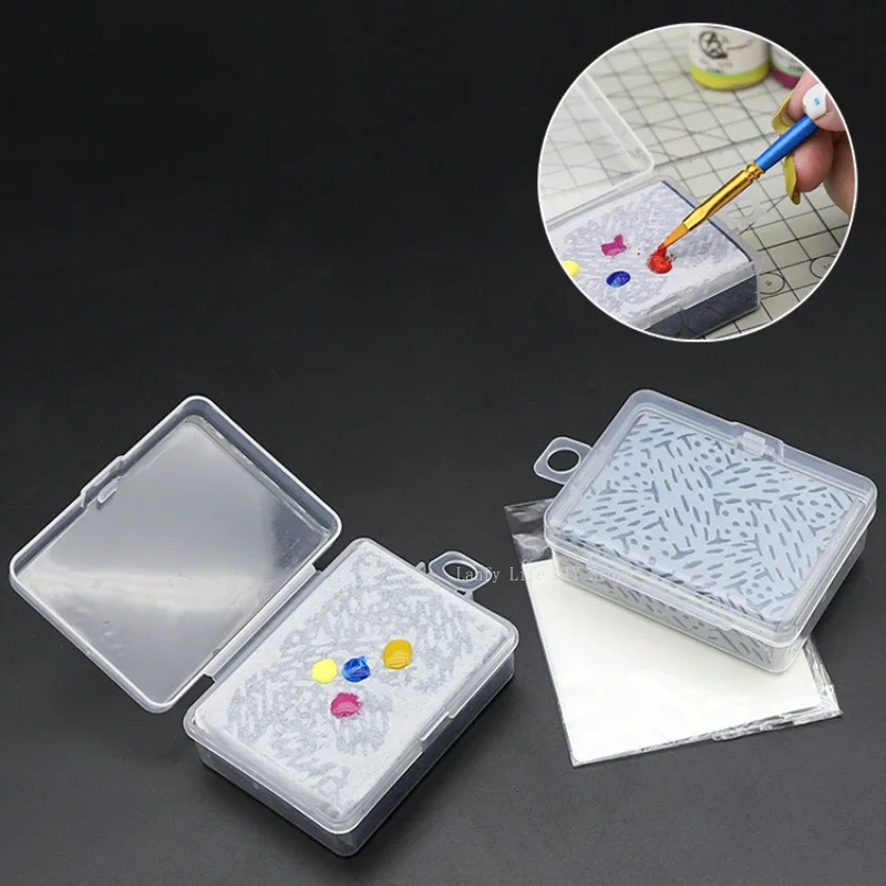 Mini Wet Plate Water-based Paint Pigment Hand-painted Moisturizing Color Palette Model Figure Clay Painting Pottery Tool