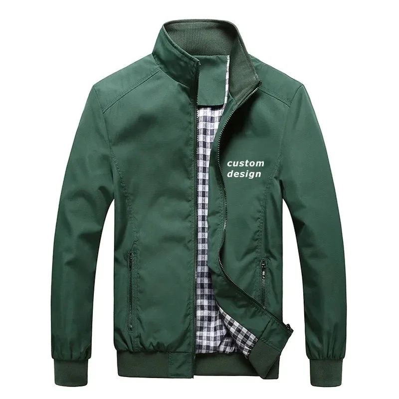Custom Design Support Customization Diy Logo Man Coats Jackets Fashion Leisure High Street Spring Autumn Men Jacket Coats 3