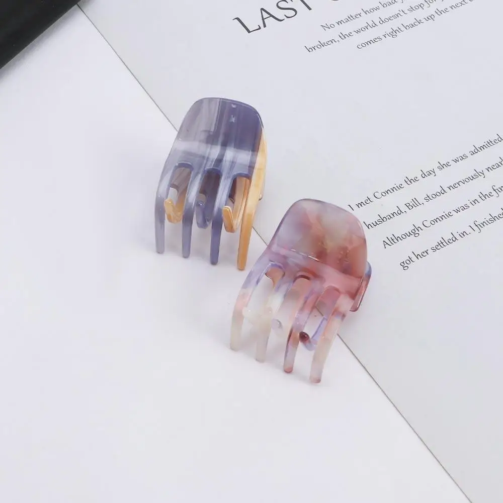 

Trendy Leopard Headwear Hair Accessories Acrylic Women Hair Claws Ponytail Holder Korean Style Hair Crabs Small Clamp Clip