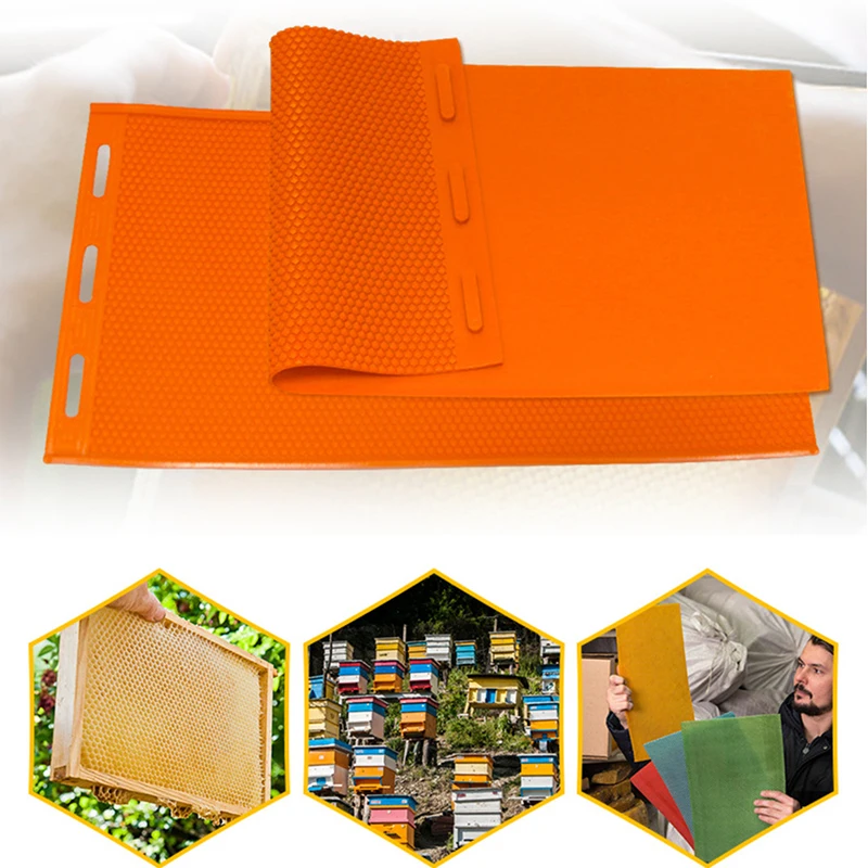 

1Pc Beeswax Press Sheet Mold Silicone Honeycomb Base Foundation Mould Beehive Shovel Beekeeping Beeware Beeswax Making Tools