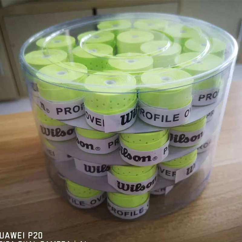 Wilson20Pcs/40PcsLot Tennis Racket Sweatbands Anti-Slip Breathable Sweat Handlebar Sport Badminton Covered Wire GripSweat Band