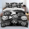 Horror Movie Character Chucky Saw Comforter Bedding Set,Duvet Cover Bed Set Quilt Cover Pillowcase,King Queen Size Bedding Set 1