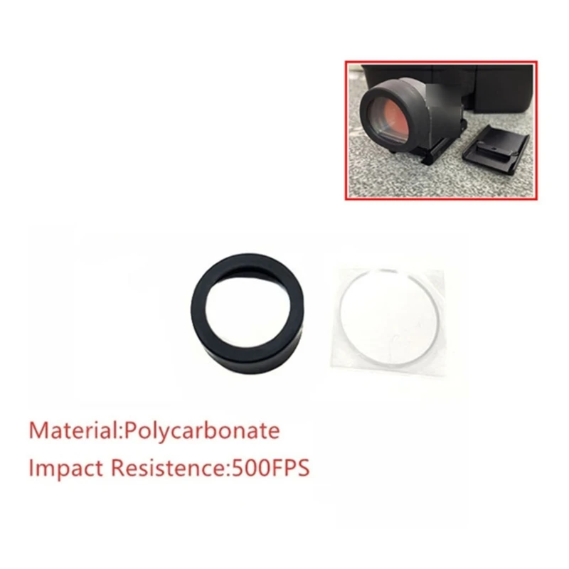 Tactical LED Light and Flashlight Lens Protector with Red Dot Sight Cover