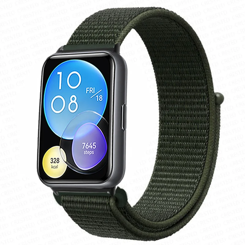 Enhanced Nylon Loop Band Smartwatch Replacement Wristband Bracelet - Durable and Stylish Nylon Strap