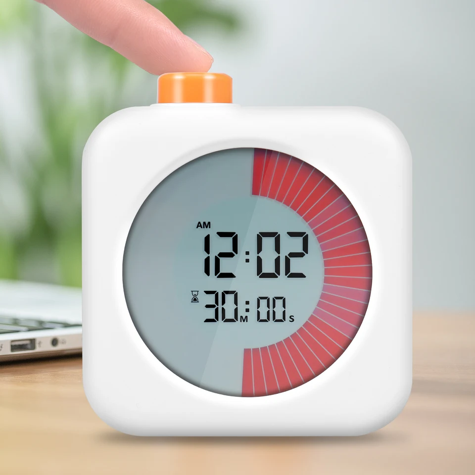 Timer da cucina con sensore di gravità, con display visivo, 5