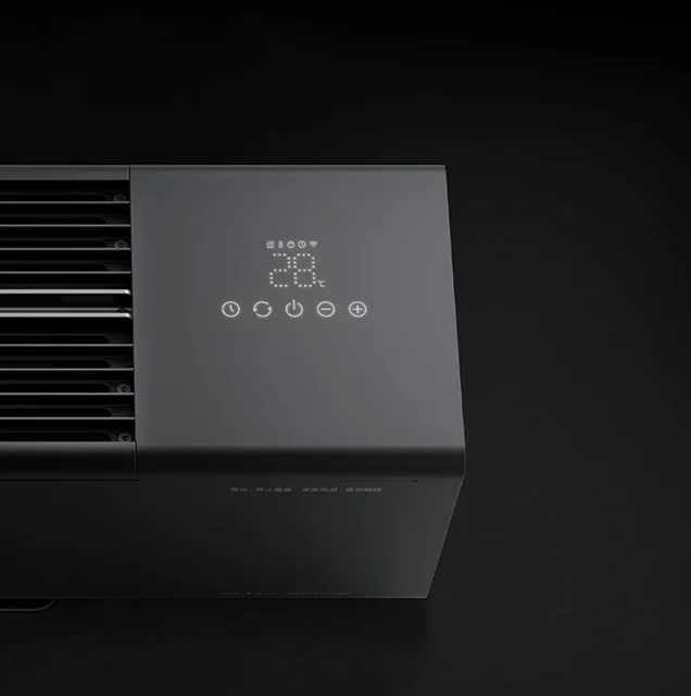 XIAOMI MIJIA Electric Heater Graphene Technology Simulation Flame Version Mobile Floor Heating Humidification Function Chimney 5