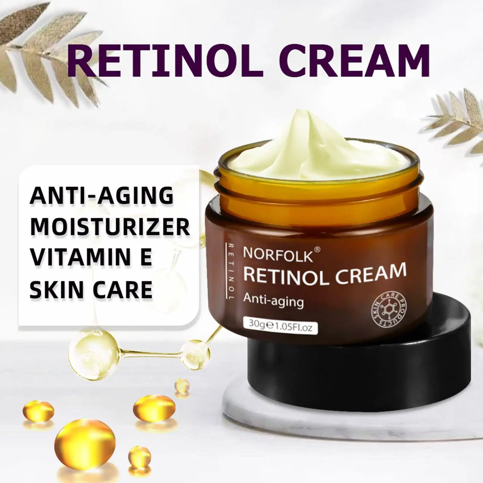 

NORFOLK Retinol Face Cream Moisturizing Whitening Face Cream Firming Lifting Anti Wrinkle Cream Brightening For Women Skin Care