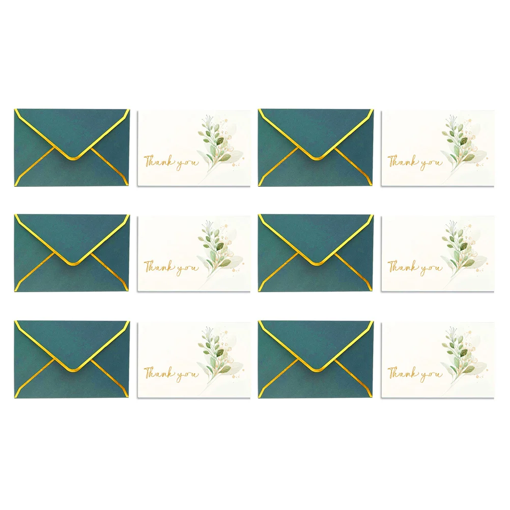 6 Pcs Birthday Card Thank You Cards Gift Wedding for Paper Thanks Delicate Men and Women Packing