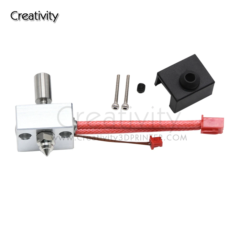 Ender 3 S1 3D Printer High Temperature Printing Thermistor Heating Block Copper Nozzle Kit For Ender 3 S1 Pro/Sermoon V1/Pro