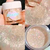 Gilded Pink Pearl Highlighter Powder High Gloss Glitter Loose Powder White Moonlight Shimmer Powder Face Body Highlight Makeup 3