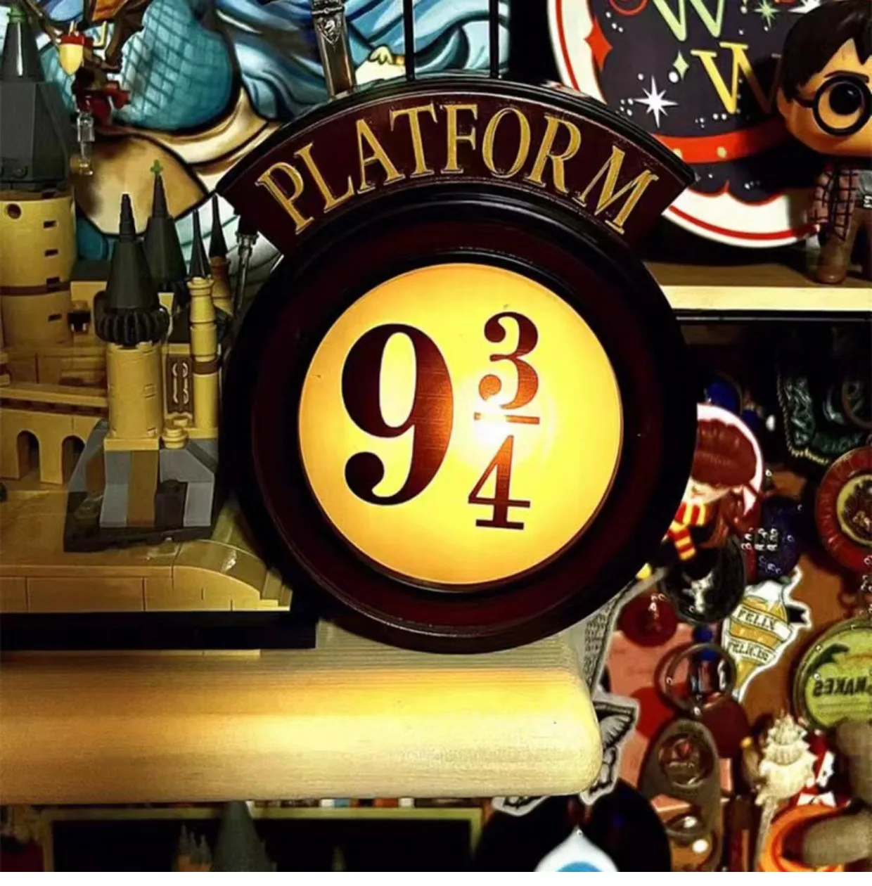 New Harry Potter Platform 9 3/4 Night Light Led Magic Wall Hanging Light Decoration Atmosphere Light Decoration Regalo Di Compleanno