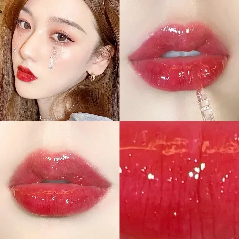 Mirror Water Lip Gloss Lip Glaze Transparent Glass Lip Oil Waterproof Lasting Liquid Lipstick Lipgloss Lipgloss Lips Cosmetics 2