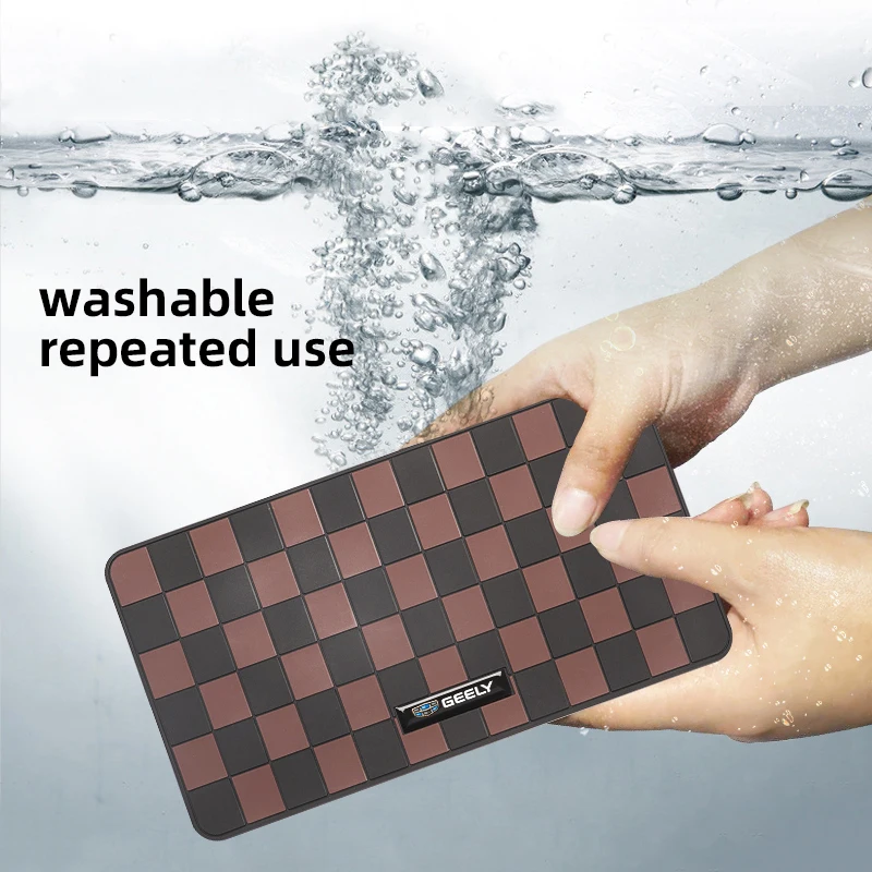 Car Non Slip Mat Dashboard Anti-Slip Storage Pad Auto Interior For Geely Coolray Geometry GX3 Emgrand EC7 LC Panda Binray X7 CK