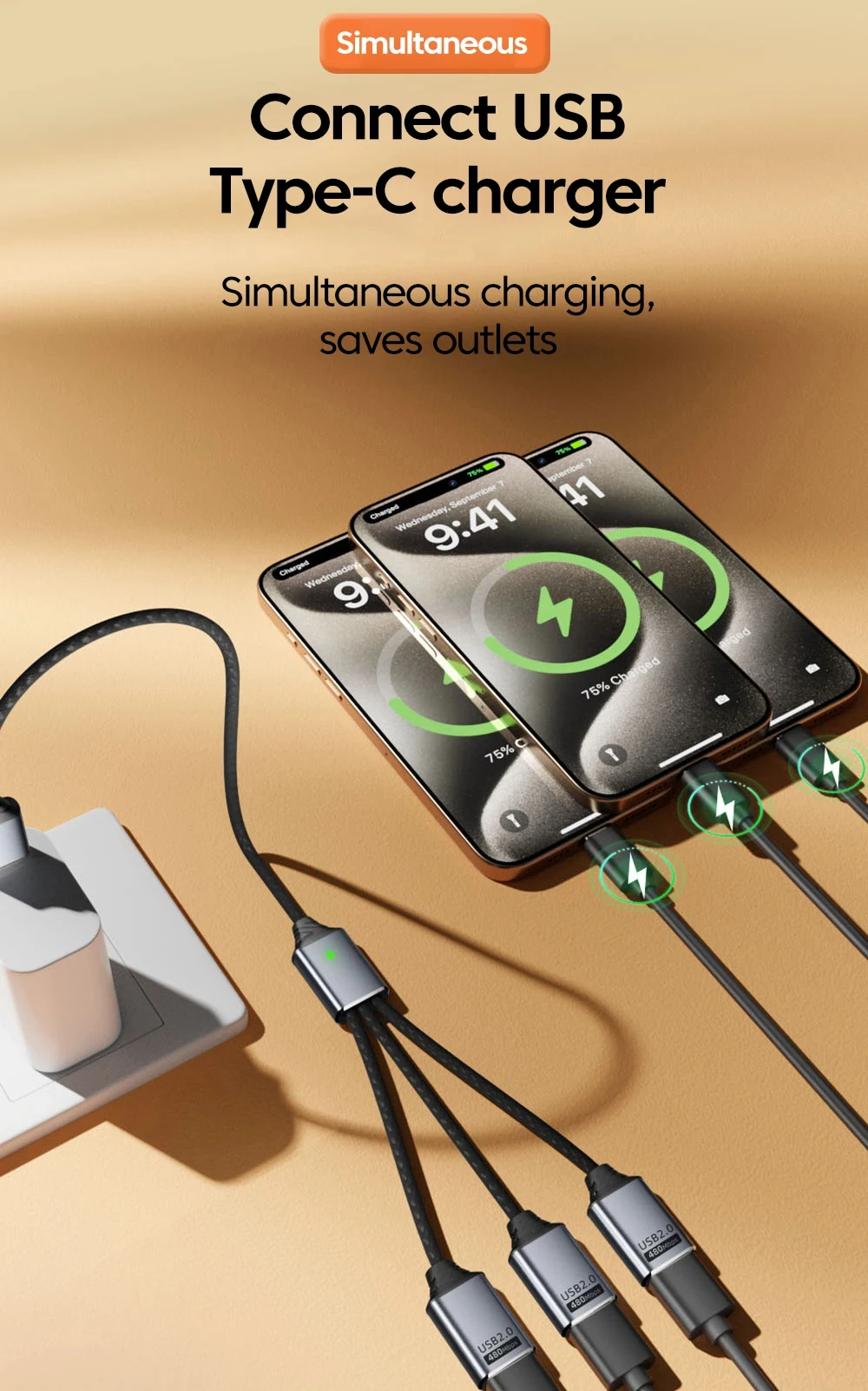 Usb Hub 3 In 1 With Usb A And Type C Multi Port Adapter For Data_voghion.com