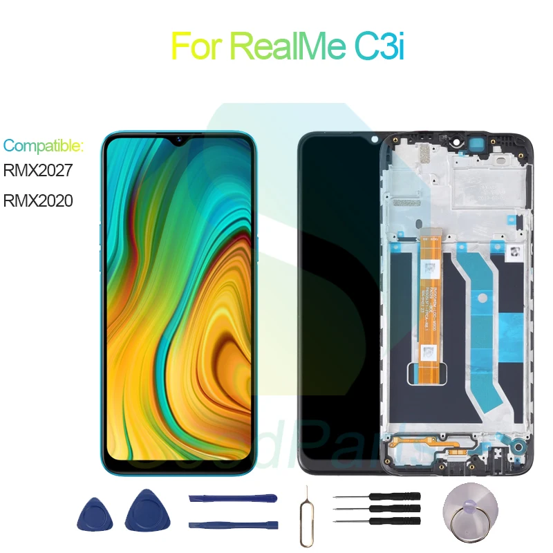 

Сменный экран для RealMe C3i 1520*720 RMX2027, RMX2020 для RealMe C3i ЖК-сенсорный дигитайзер