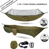 2023 Camping Hammock with Mosquito Net Pop-Up Light Portable Outdoor Parachute Hammocks Swing Sleeping Hammock Camping Stuff 1