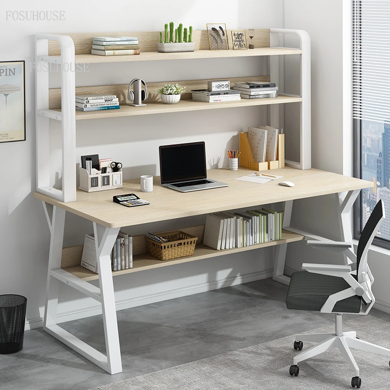 Desktop Computer Desks Student Desk Bookshelf Office Desk Simple Small  Apartment Bedroom Writing Desks Home Office Computer Desk - AliExpress